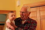 with Great Grandpa Douville